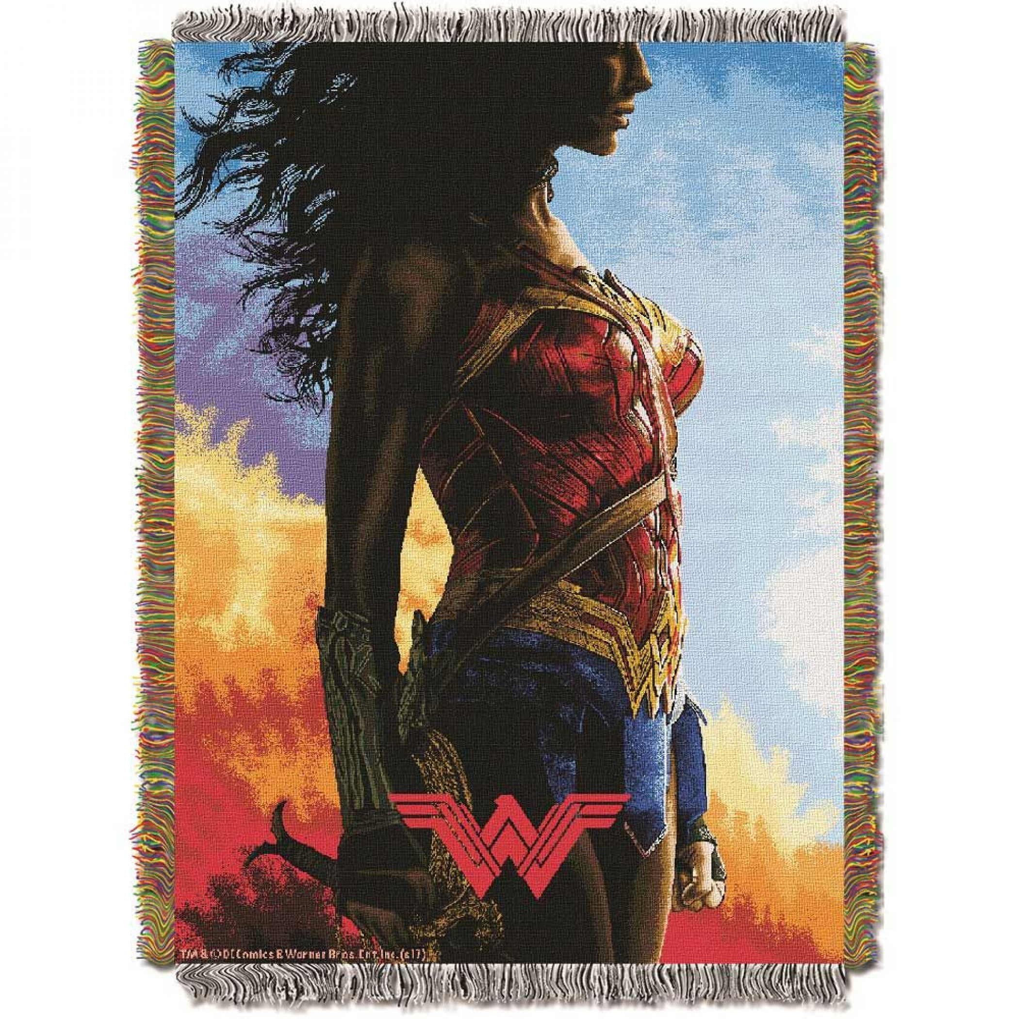 Wonder Woman Classy Warrior Tapestry Throw